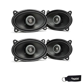MB Quart - Two Pairs of Formula 4 X 6 Inch 2-Way Coaxial Car Speakers - FKB146