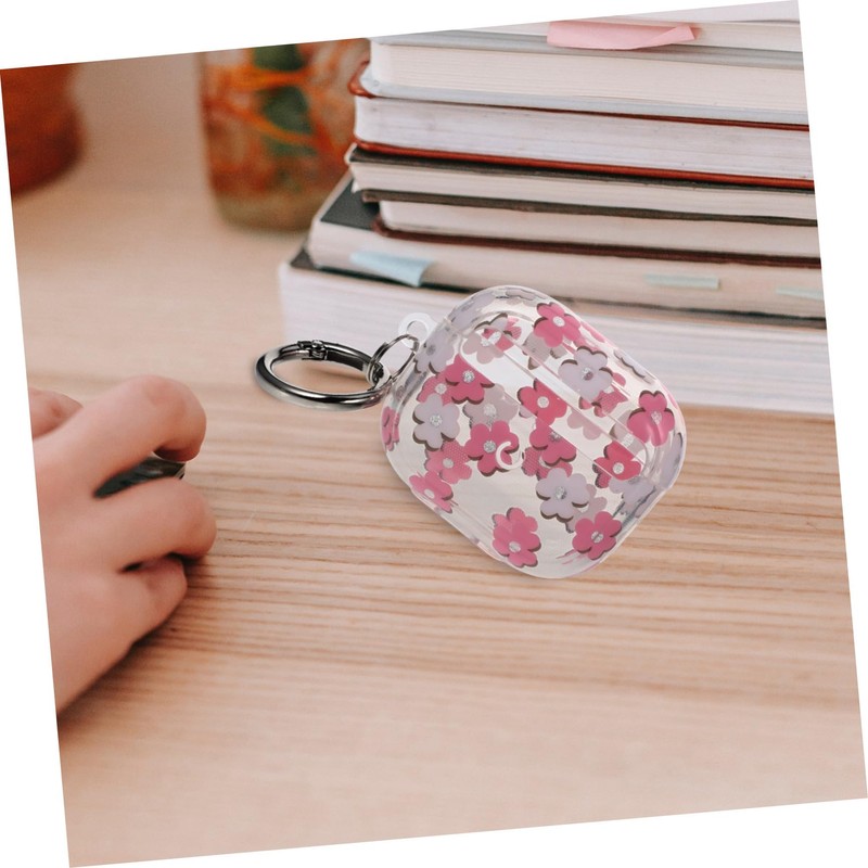 COHEALI Glitter Flower Earphone Case for Stylish Protective Cover for