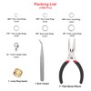 EuTengHao 1504pcs Open Jump Ring and Lobster Clasps Kit Include
