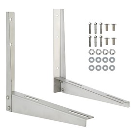 Heavy Duty Mini Split Wall Mounting Bracket - for 9,000-24,000 BTU ACS | Air Conditioner Support for Heat Pumps, HVAC | Stainless Steel, Anti-Corrosion, Holds 330lbs
