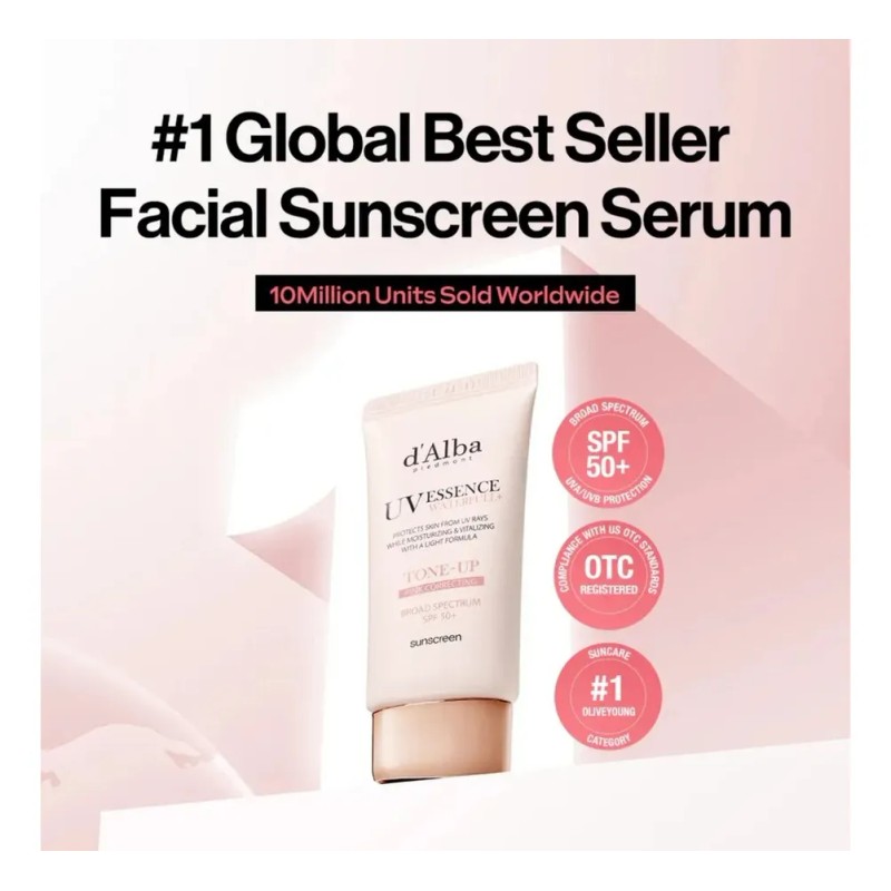 Crema Solar Tonificadora D'alba Waterfull Spf50+ 50 Ml.