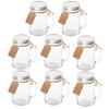 Maredash 8 Pack Mason Jars With Handle Lids with Chalkboard
