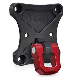 RENO X3 Billet Rear Radius Rod Plate, UTV Rod Plate with 3/4" D Ring Shackle Tow Hook Compatible with Maverick X3 900 X Max