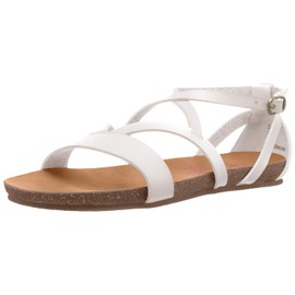 Blowfish Malibu Girls Gorgeous-k Strappy Sandal, Pearl White, 3.5 Big Kid