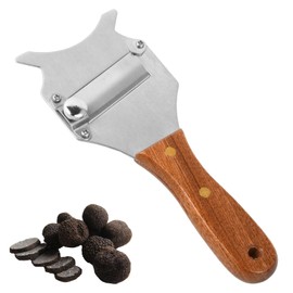 Anseom Truffle Slicer, Professional Cheese Slicer, Stainless Steel Adjustable Gourmebel Set with Wooden Handle for Home, Kitchen, Restaurant
