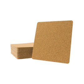 Self Stick Cork Backing for 6" Tile - Measures 5.45" X 5.45" with Rounded Corners