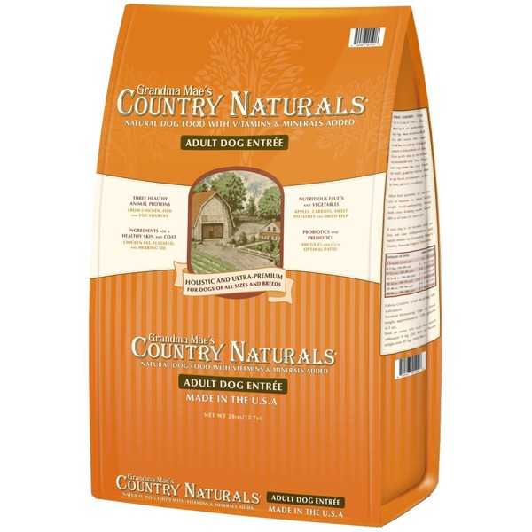 Grandma Mae's Country Naturals Grain Inclusive Dry Dog Food 26 LB Adult Chicken & Brown Rice