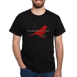 CafePress Donnie Darko Roberta Sparrow Black T Shirt Men's Traditional Fit Dark Casual Tshirt