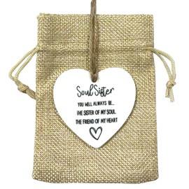 PHIOMUUE Best Friend Ornament,Acrylic Heart Shape Pocket Hug Token, Thoughtful Gifts for Friends Female-Encouragement, Sympathy, and Hard Times Support Gift (black)