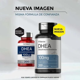 Pack 4x DHEA Premium 100 mg – 200 Cápsulas por Frasco – Suplemento Hormonal de Alta Potencia