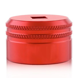 HAZMA 32 mm Suspension Fork Topcap Tool, Suitable for Suspension Fork Components, CNC Aluminium, for 3/8 Inch Drivers Compatible with Fox Suspension Forks (Red)