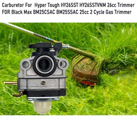 LIZAPUS Carburetor Compatible with Hyper Tough HY26SST HY26SSTVNM 26cc Trimmer Black Max BM25CSAC BM25SSAC 25cc 2 Cycle Gas Trimmer Replacement Carb