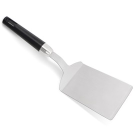 Svailse Metal Spatula for Cast Iron Skillets, Heavy Duty Stainless Steel Turner with Heat Resistant Handle, BBQ Utensils for Griddle, Flat Top Grills, Smash Burger, Flipping Fish & Eggs
