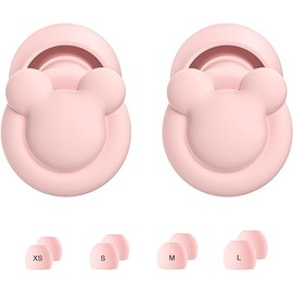 Ear Plugs for Sleeping Noise Reduction, Hearing Protection Ear Plugs for Sleep, snoring, Study, Super Soft with 8 Ear Tips in XS/S/M/L (Light Pink, One Size)