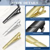 Tie Clips for Men Black Gold Silver Classic Tie Bar