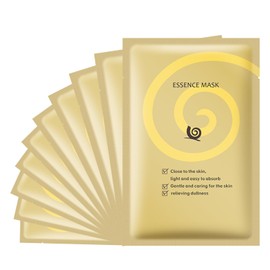 Snail Essence Face Masks Skincare for Women & Men 10 Packs, Hydrating Facial Mask Sheets with Niacinamide, Snail Face Sheet Mask for Moisturizing, Hydration Face Mask Skin Care for All Skin Type
