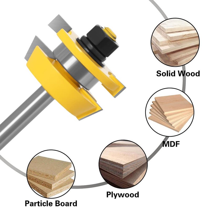 ASNOMY 2Pcs Shaker Rail and Stile Router Bits for Cabinet