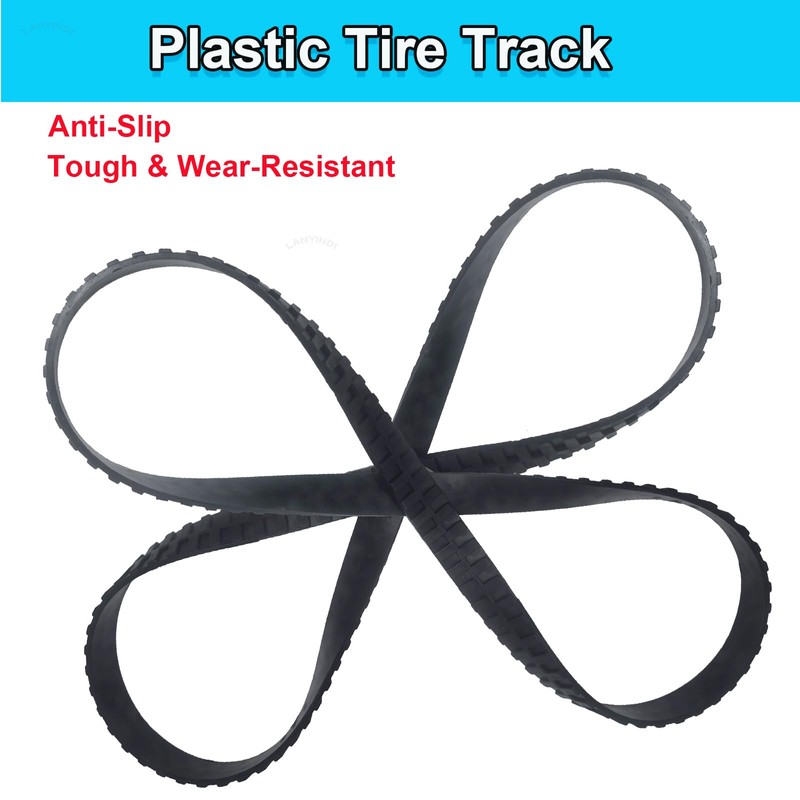 LANYINDI 2 Pcs 26CM/10Inch Plastic Tire Anti-Slip Strip for Ride-On