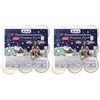 JEKA Pyramid Tea Lights, Pack of 27 in Transparent Case,
