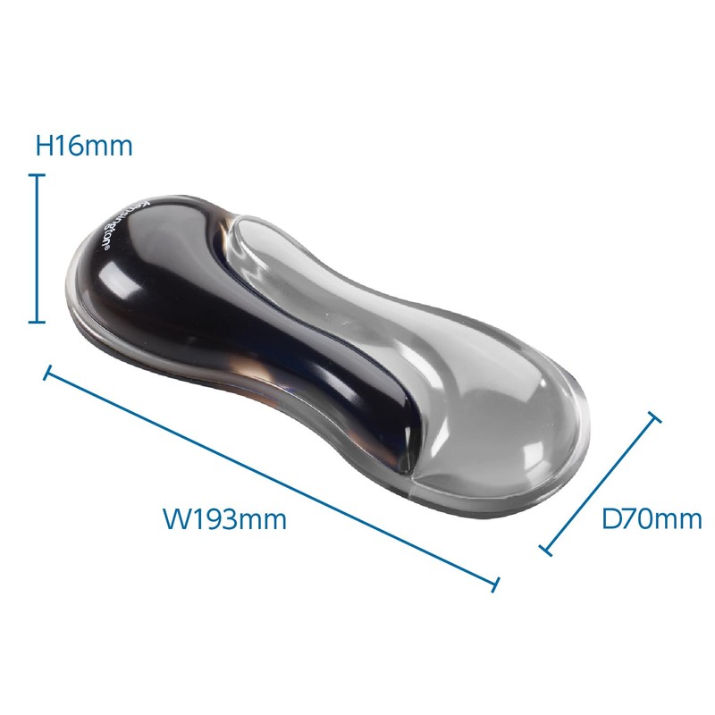 Kensington K62437JP Slim Duo Gel Wrist Rest, Gray