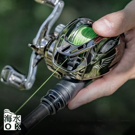 Bait Reel Casting Lightweight Long Cast Strong Magnet Brake Maximum Drag Force 6 kg Gear Ratio 6.3:1 for Lake River Sea Fishing/Freshwater Dual Use Fishing Reel (Silver Right Handle)