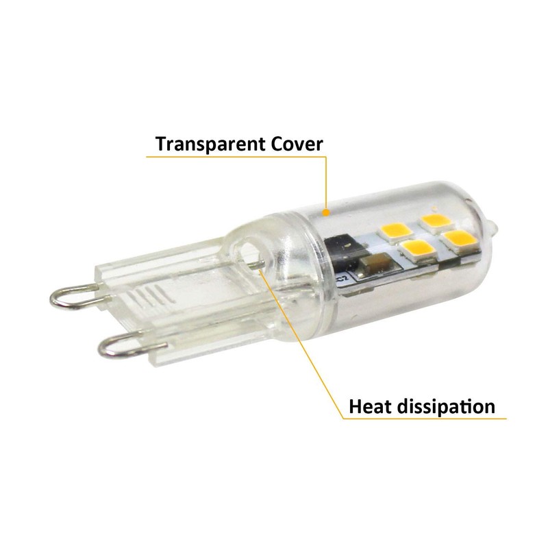 Lxcom Lighting 2W G9 LED Bulb Dimmable Led Corn Light