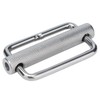 2Pcs Slide Buckle 316 Stainless Steel Rectangle Adjustable Knurled Roller