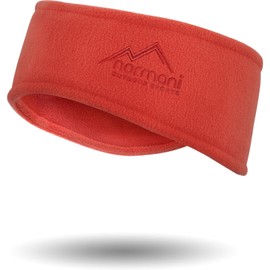 Fleece Headband Plain Headband with Ear Protection for Men and Women - Jogging, Running, Hiking, Cycling and Motorcycling, Unisex, Colour Coral