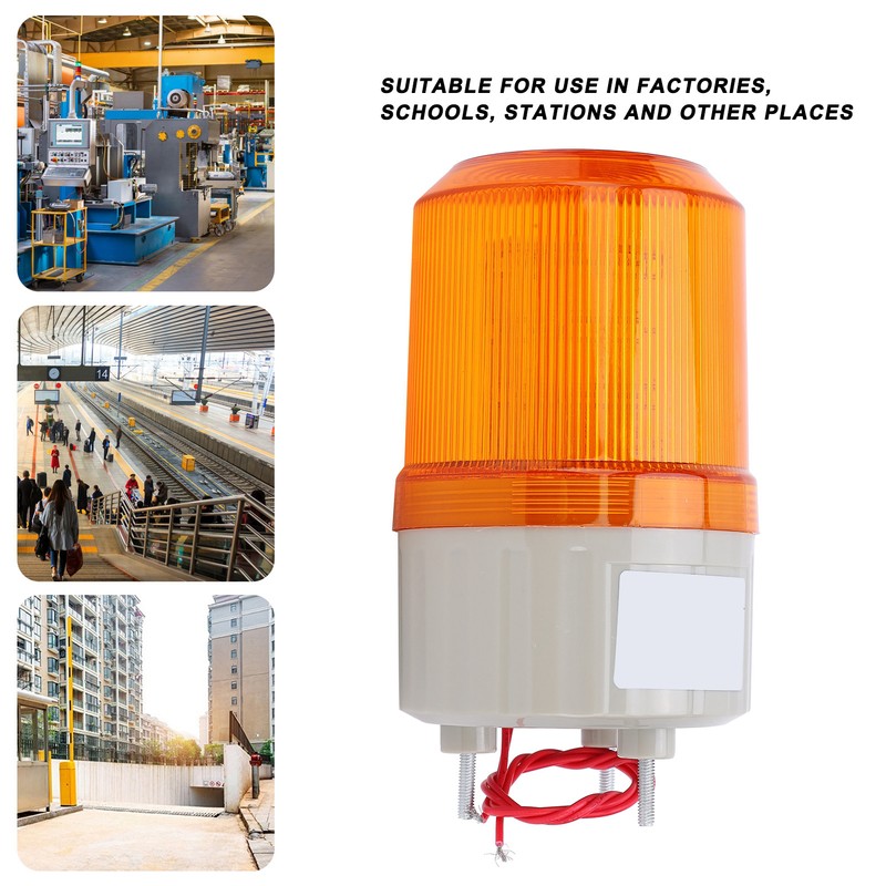 BERM Warning Light LED Construction Vehicles Emergency Alarming Equipment 220VACYellow