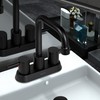 SOKA Centerset Bathroom Faucet 2 Handles 4 Inch Commercial Hand