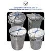 (2 Pack) Encased Trash Can Lock, Bungee Cord Heavy Duty