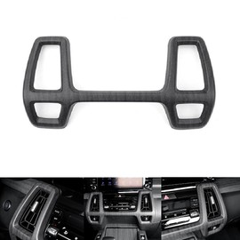 JUIVEEL Matte Wood Grain ABS Car Center Console Dash AC Air Vent Frame Cover Front Central Dashboard Air Outlet Cover Trim Compatible with Kia Sorento MQ4 2021-2023 Accessories