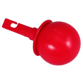 FRCOLOR Rotating Hook Type Blind Cane Tip for Visually Impaired Plastic Rolling Head Accessory for Enhanced Obstacle Detection and Safety Red Mobility Cane Replacement