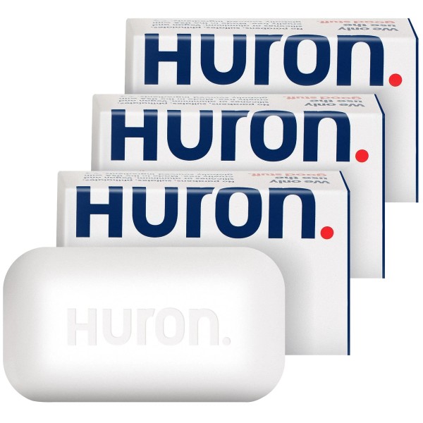 Huron Bar Soap - Citrus + Eucalyptus, 3 Pack -
