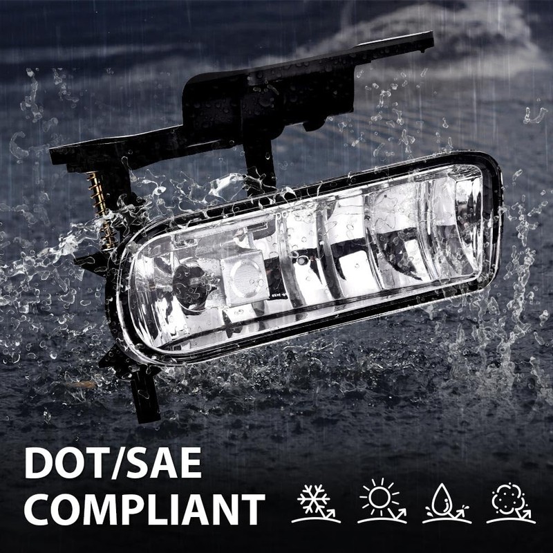 G-PLUS Fog Lights Lamp Left Right Compatible With Chevy Silverado