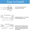AIZESI Spring Tension Curtain Rods Short Tension Rod (Wood, 16"