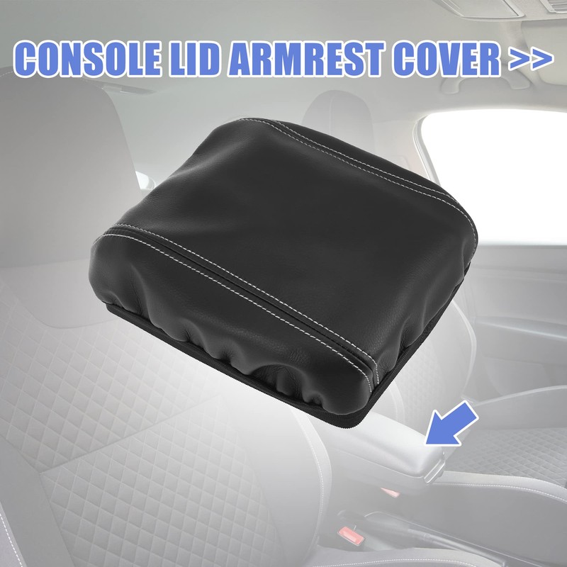 X AUTOHAUX Car Center Console Lid Armrest Seat Box Cover
