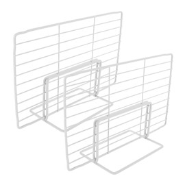 Alipis Freezer Separation Refrigerator Fridge Dividers Shelf Dividers for Closet Organization Adjustable Shelf Dividers Cabinets Dividers Drawers Separators Freezer Partition White Iron