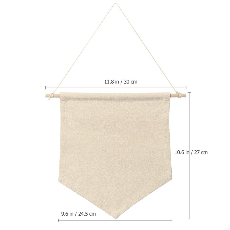 Vosarea Wall Display Banner,Blank Cotton Canvas Banner, Enamel Pin Banner,Lapel