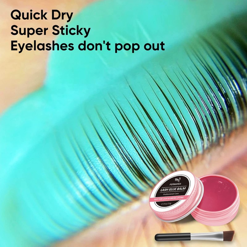 PERMANIA Eyelash Glue, Eyelash Lifting Glue, Eyebrow Glue, Strawberry Flavour,