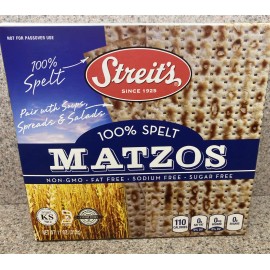 Streits Matzos 100% Spelt - Non GMO Fat Free Sugar Free  11 Ounce KOSHER