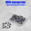 SPEEDWOX 100 PCS M5 x 0.8mm Nylon Insert Nuts Locknuts,