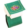 OKA Chenille Rose Paper Holder Cover Green with Spare Holder