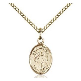 Gold Filled St. Ursula Pendant