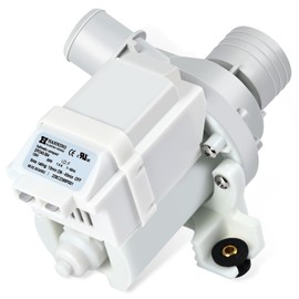 WH23X10040 DP040-064 Drain Pump (OEM) Replacement for GE GUD27ESSM1WW GTUN275EM GTUP240EM GTUP270GM Washer Drain Pump, Fit for Kenmore 26615322 Parts Drain Pumps Replace 228C2389P001 PS3501453