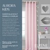 Elrene Home Fashions Aurora Pink Faux Silk Window Curtain with