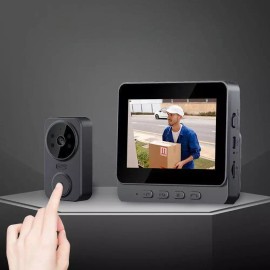 A 무선 인터폰 비디오폰 현관벨 카메라 아파트 주택 현관 [G. 업그레이드 방수 도어벨 32G] Wireless Intercom Video Door Phone Entrance Bell Camera Apartment House Entrance [G. Upgraded Waterproof Doorbell 32G]
