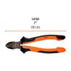 Truper Expert T202-7X, Pinza corte diagonal 7" alta palanca comfort