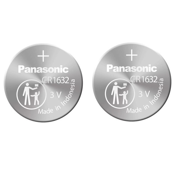 Panasonic Battery - 2 PACK- CR1632 3V 3 Volt Lithium Coin Size Battery