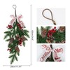 LIUCOGXI Christmas Teardrop Swag Wreath with Pine Cone and Artificial